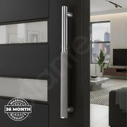 Plantex Main Door Handle/Stainless Steel & Aluminium Door Handle/450mm Pull-Push Handle for Home/Office/Hotel - Pack of 1 (DTMD-409, Satin & Chrome)