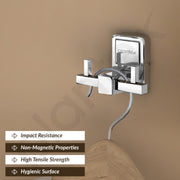 Plantex 304 Grade Stainless Steel Robe Hook/Cloth-Towel Hanger/Door Hanger Hook/Bathroom Accessories - Darcy (Chrome)