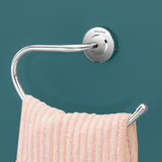 Plantex 304 Grade Stainless Steel Bathroom Accessories Set of 3 - Towel Stand/Napking Hanger/Dual Soap Holder for Bathroom - Daizy (Chrome)