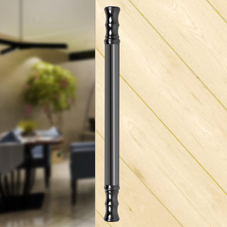 Plantex Main Door Handle - Pull/Push Handle for Wooden & Glass Door - 14 Inch - Gray Glossy - Stainless Steel - 3 Years Warranty