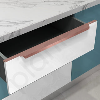 Plantex Profile Handle for Kitchen Cabinet/28 Inch Alluminium Drawer Profile Handle/Wardrobe Pull Handle for Home/Office/Hotel - Pack of 2 (Rose Gold)