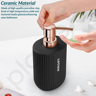 Plantex Ceramic Bathroom Set - Soap Holder for Bathroom/Liquid Soap Dispenser/Tumbler Holder/Toothbrush Holder - 3 Pcs Set