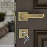 Plantex Door Lock for Home/Main Door Lock Set/Mortise Lock Set with Brass Lock Body & Cylinder - Pack of 1 (7133, Brass Antique & PVD Gold)