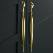Plantex Cabinet Handle/Kitchen Cabinet Door Handle/Wardrobe/288 mm Cupboard Handle/Door Pull-Push Handle for Home/Office - Pack of 2 (Brass Antique)