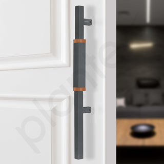 Plantex 20.5 Inch Main Door Handle/Aluminium Door Handle/Pull-Push Door Handle/Door Accessories (Pack of 1, Rose Gold, Grey)