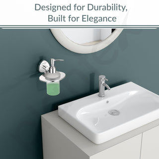 Plantex J4 Stainless Steel Liquid Soap Dispenser/Shampoo Dispenser for Wash Basin/Hand Wash Dispenser Wall Mounted/Bathroom Accessories (Chrome Finish) Angel