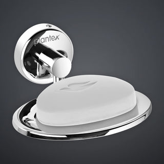 Plantex Maxx Stainless Steel Soap Holder for Bathroom - Soap Dish Stand/Accessories (Chrome)