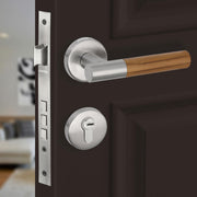 Plantex Main Door Lock/Mortise Lock for Door with 3 Years of Warranty - Robust Door Lock for Home with Brass Lock Body & Cylinder (038-Matt & Wood Finish)