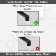 Plantex Wall Mixer for Bathroom 2 in 1 with L-Bend Connecter for Overhead Shower with Brass Spindles/Wall Mixer with Nickel Chrome Mirror Finish/Teflon Tape and Wall Flange-(Saga-blk)