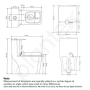 Plantex Commode for Toilet - Ceramic Western One Piece With Soft Closing Seat, S Trap Outlet (M05, Green)