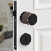 Plantex Main Door Mortise Lock/Brass Heavy Duty Door Lock/Pull Handle Set for Home/Office - Door Accessories- (Copper Antique - Black)