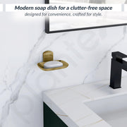 Plantex 304 Grade Stainless Steel Bathroom Soap Holder/Soap Stand for Washbasin/Soap Dish/Bathroom Accessories - Parv (Brass Antique)
