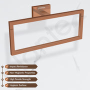 Plantex 304 Grade Stainless Steel Compact Napkin Hanger/Holder for Wash Basin Hand Towel Holder for Bathroom Accessroies - Benz (Rose Gold)