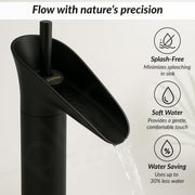 Plantex Pure Brass Pillar Tap/Wash Basin Mixer Tap Hot and Cold/Single Lever Water Tap/Pillar Cock for Basin-(8307-Black)