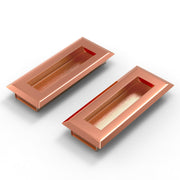 Plantex Sliding Door Handle/Concealed Handle for Sliding Door/96mm Concealed Handle for Wardrobe/Kitchen Cabinet - Pack of 2 (Rose Gold)