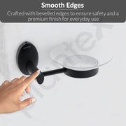 Plantex 304 Grade Stainless Steel Soap Holder for Bathroom/Wall Mounted Soap Holder/Bathroom Accessories - Oreva (Black)