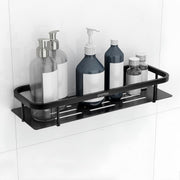 Plantex 304 Stainless Steel Bathroom Shelf/Wall Mounted Bathroom Organiser with Drill/Kitchen Storage Shelf(15X5 Inch-Black Finish)