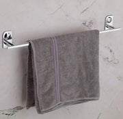 Plantex Dream Stainless Steel Towel Hanger for Bathroom/Single Towel Rod/Bar/Bathroom Accessories (24inch) - Chrome - Pack of 1