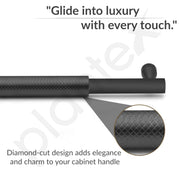 Plantex Cabinet Handle/224mm Handle for Cabinet/Furniture/Door Pull-Push Handle for Home/Office - Pack of 1 (Black)