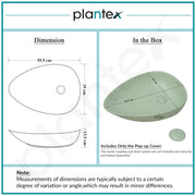 Plantex Ceramic Wash Basin/Designer Basin/Tabletop Wash Basin/Basin for Bathroom/Home/Office- (Tea Green - 22 x 15.5 x 5 Inch)