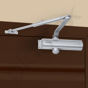 Plantex Hydraulic Automatic Door Closer/Aluminium Door Closer for Wooden Door/Soft Close Door Closer for Hotel/Home/Office - ISO 9001 Certified (MI-200, Capacity - 55 kg, Silver)