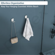 Plantex 304 Grade Stainless Steel Robe Hook/Cloth-Towel Hanger/Door Hanger Hook/Bathroom Accessories - Cute (Chrome)