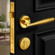 Plantex Mortise Door lock/Main Door Lock with 3 Years of  Warranty/Door handle lock set Brass Lock Body & Cylinder  (7135, PVD Gold)
