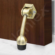 Plantex Door Stopper for Main Door/5-Inch Stopper with Rubber Grip/Stoppers for Wooden Door/Stops for Door – Pack of 2 (Brass Antique)