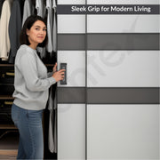 Plantex Sliding Door Handle/Concealed Handle for Sliding Door/160mm Concealed Handle for Wardrobe/Kitchen Cabinet - Pack of 1 (Black)