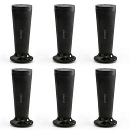 Plantex 6 Inch Sofa Leg for Bed Furniture/Aluminium Sofa Leg for Table/Support Legs/Furniture Leg - Pair of 3 (6 Piece) (DTS-87, Black)