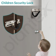 Plantex Door Chain with Baby Latch/Door Chain Lock for Main Door/Latch Lock for Door/Heavy Duty Door Safety Guard Lock for Home, Hotel & Office Security â€“ Pack of 1 (DTK-294-Satin)
