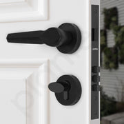Plantex Heavy Duty Door Lock/Main Door Mortise Lock Handle/Handle Set for Home/Office/Door Accessories - (PT-012, Black)