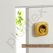 Plantex Dopamine Door Bell for Home/Square Door Chime with Brass Bell/Temple & Meditation Bell for Positive Energy & Home DÃƒÂ©cor - Pack of 1 (DTK-292 - Gold)