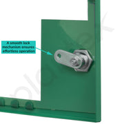 Plantex Metal Emergency First Aid Box for Home/Medical Kit Box for Medicine Storage with Multi Compartments for School, Office - Lockable (Green & White) Big Size, Wall Mount