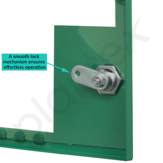 Plantex Metal Emergency First Aid Box for Home/Medical Kit Box for Medicine Storage with Multi Compartments for School, Office - Lockable (Green & White) Big Size, Wall Mount