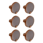 Plantex Knobs for Drawers/Drawer Knobs/Round Knob for Cabinets/Pull-Push Knob for Kitchen/Bedroom/Drawer - Pack of 6 (Rose Gold & Satin Black)