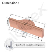 Plantex Cabinet Handle/96mm Handle for Cabinet/Wardrobe/Kitchen Handle/Door Pull-Push Handle for Home/Office - Pack of 1 (Rose Gold)