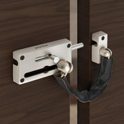 Plantex Door Chain with Baby Latch/Door Chain Lock for Main Door/Latch Lock for Door/Heavy Duty Door Safety Guard Lock for Home, Hotel & Office Security â€“ Pack of 1 (DTK-294-Satin)