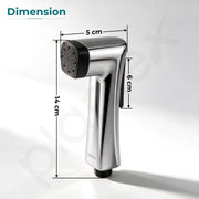 Plantex Health Faucet Gun Only/ABS Plastic Jet Spray for Bathroom/Hand Gun/Health Faucet Gun- Pack of 1 (Chrome & Black)