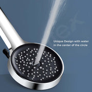 Plantex ABS Round Hand Shower Without Hose Pipe for Bathroom/High Pressure Multi Function 6 Mode Spray Handheld Shower for Bathroom/Hand Shower for Home/Hotel-(644-Chrome)