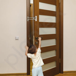 Plantex Heavy Duty Swing Bar Lock/Door Safety Guard with High Security Auxiliary Lock for Home/Office/Hotel (Matt Finish)