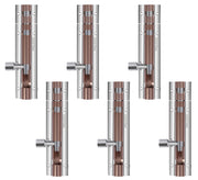 Plantex Stainless Steel 4 inch Tower Bolt/Tower Bolt for Home,Offices Doors and Windows/Tower Bolt for Main Door/Door Latch/Kundi/Chitakini/Door Latch for Windows (Rose Gold & Chrome Pack of 6)