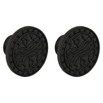 Plantex Knobs for Drawer/Round Drawer Knobs/Knobs for Cabinets/Pull-Push Knobs for Kitchen/Bedroom Drawer - Pack of 2 (DTK-301, Black)