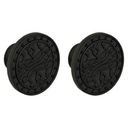 Plantex Knobs for Drawer/Round Drawer Knobs/Knobs for Cabinets/Pull-Push Knobs for Kitchen/Bedroom Drawer - Pack of 2 (DTK-301, Black)