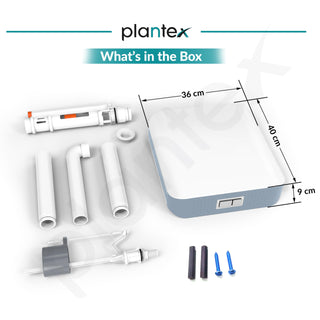 Plantex Flush Tank for Toilet/7 LTR Water Capacity Polypropylene Toilet Flush Tank/Slim and Dual Tone Cistern with Internal Accessories - Pack of 1 (Grey & White)