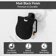 Plantex Space Aluminum Toilet Paper Roll Holder/Toilet Paper Holder/Tissue Paper Roll Holder for Bathroom Accessories (Black)