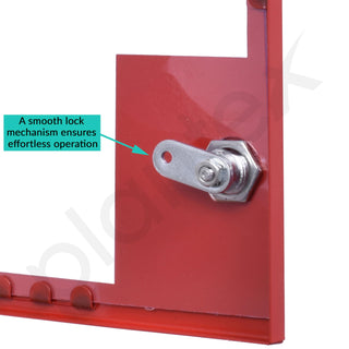Plantex Metal Emergency First Aid Box for Home/Medical Box for Medicine Storage with Multi Compartments for School, Office - with Lock (Red & White) Big Size, Wall Mount