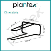 Plantex Self-Adhesive Drill Free Kitchen Towel Hanger/Adhesive Toilet Paper Holder/Toilet Paper Roll Holder Self Adhesive for Bathroom Accessories (Black)