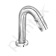 Plantex Pure Brass Mouth-Flow Swan Neck Pillar Cock Water Tap/Tabletop Basin Tap with Teflon Tape/7 Year Warranty (MAG-1203-Chrome)
