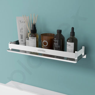 Plantex Stainless Steel Bathroom Shelf/Shelf for Bathroom/Wall Mounted Kitchen Shelf/Washroom Organiser- Chrome (15x5 Inch)